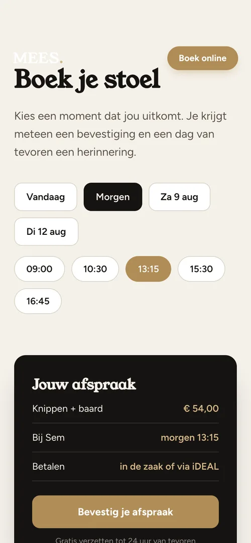 MEES. boeken op mobiel