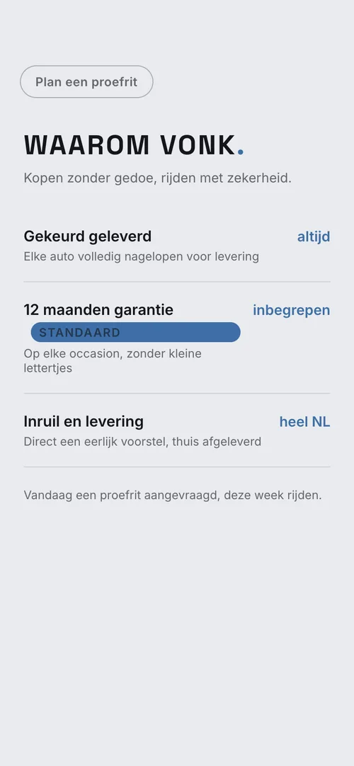 VONK. waarom-lijst