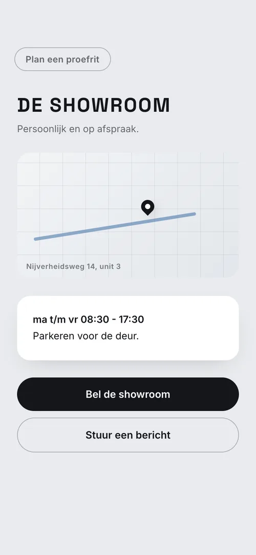 VONK. showroom en contact