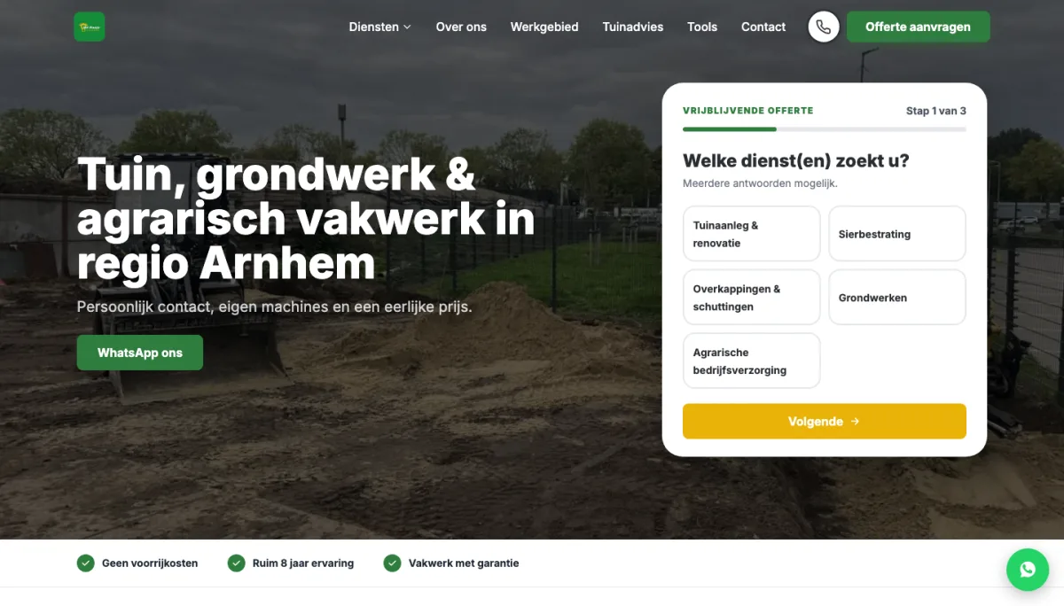 Homepage van Het Haasje Agri Service